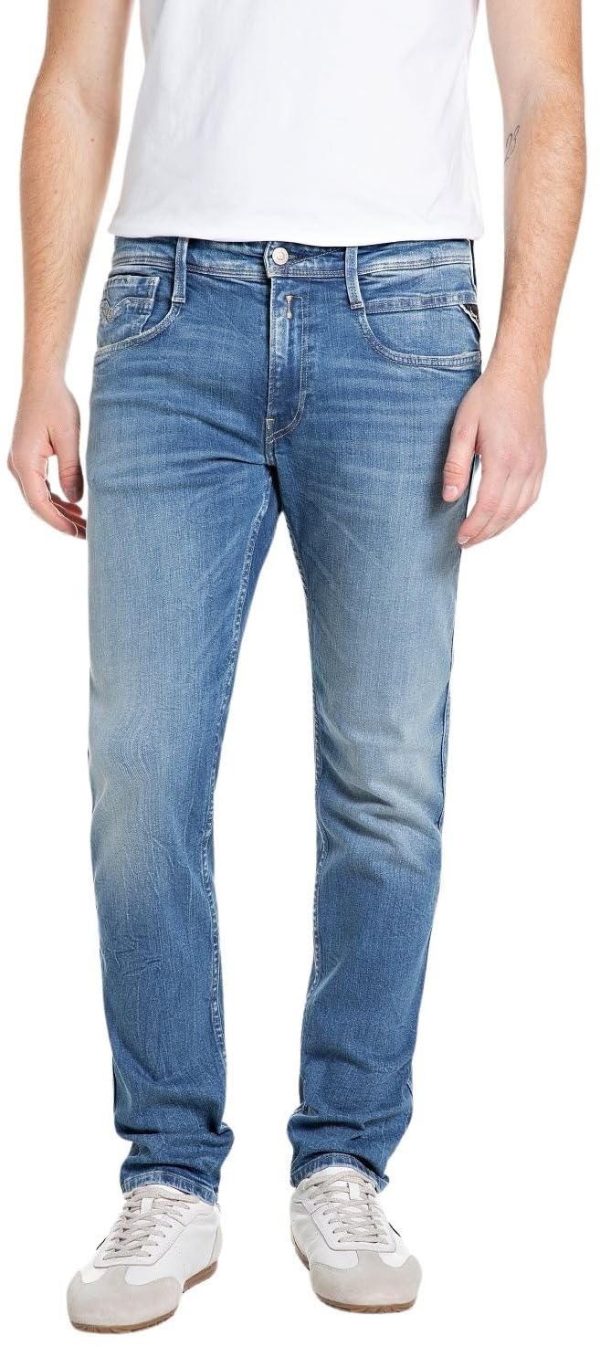 Replay Men's Jeans, 009 Medium Blue, 33W/32L