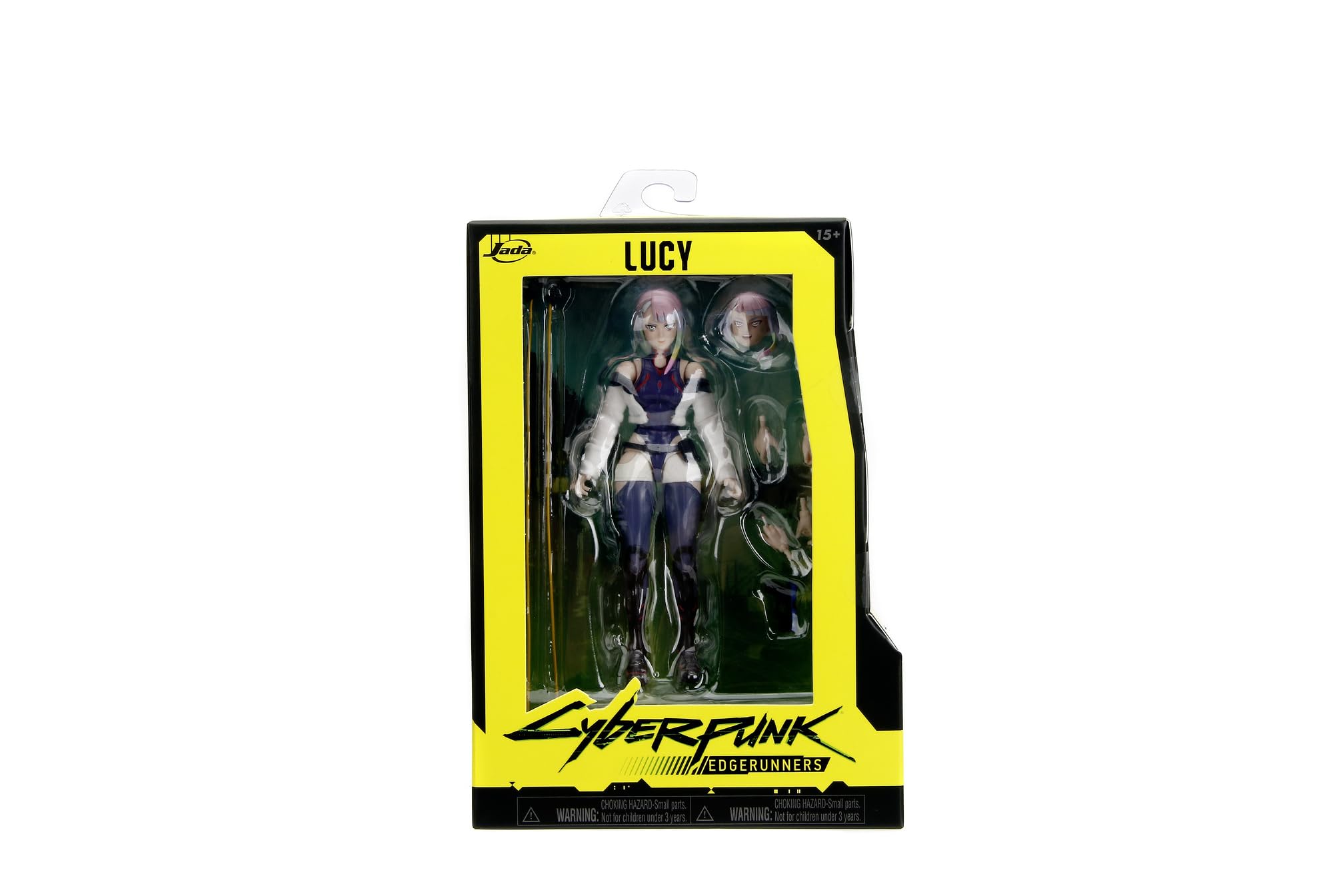 Jada Toys Cyberpunk Edgerunner figurka Lucy (14 cm) – ruchoma figurka kolekcjonerska i akcji z alternatywną głową, rękami i akcesoriami, dla fanów i kolekcjonerów od 15 lat