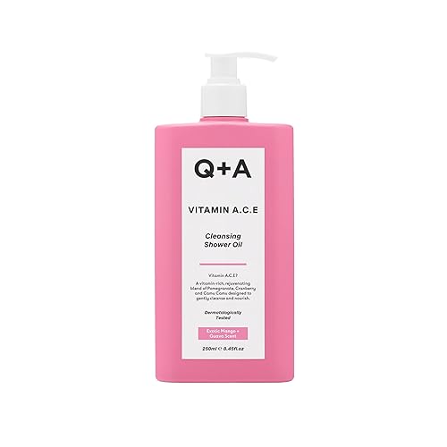 Aceite limpiador de ducha con vitamina A.C.E (8.5 fl oz), aceite limpiador alternativo al gel de ducha, cuidado corporal, gel de baño hidratante con