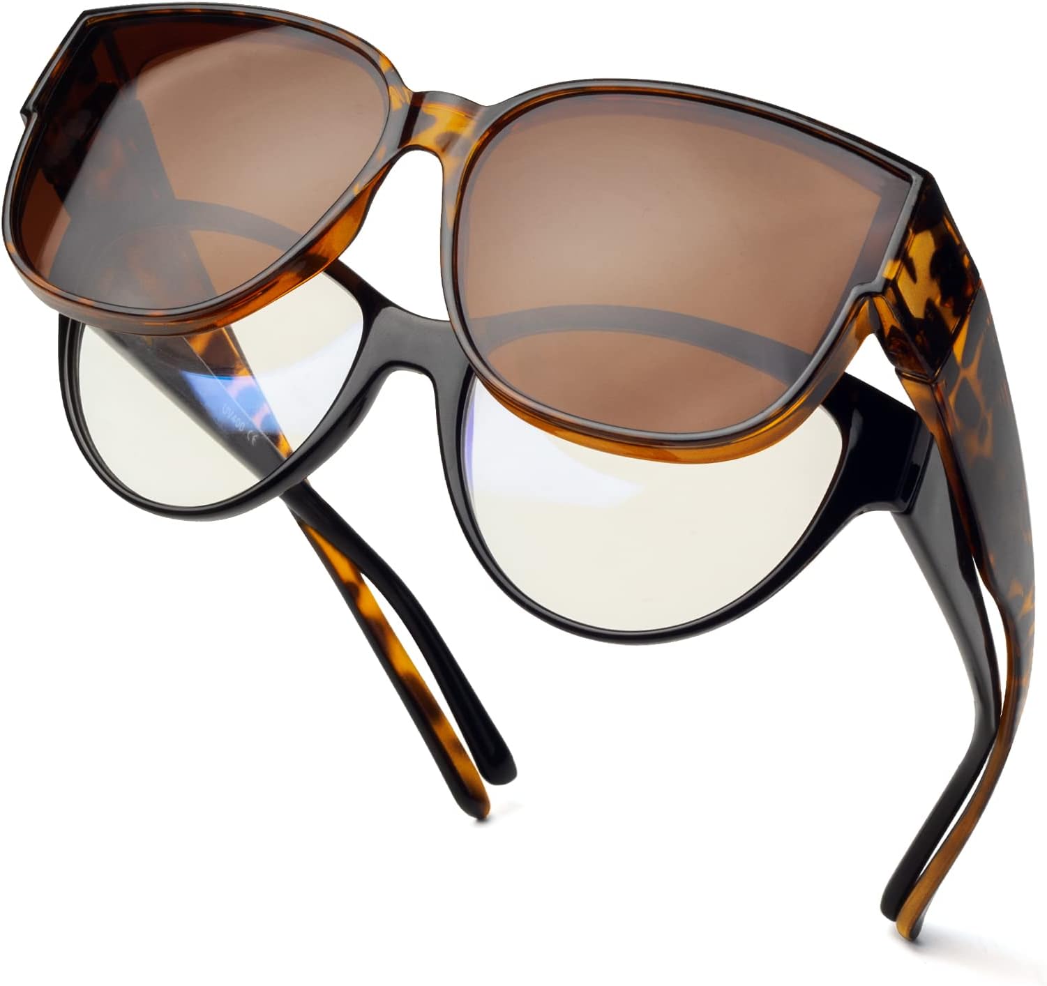 Polarized Sunglasses Fit Over Glasses, Sunglasses for Women to Go Over Glasses UV Protection Lightweight
