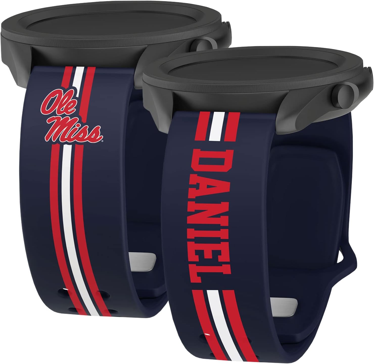 Affinity Bands Mississippi Ole Miss Rebels HD Watch Band Compatible with Samsung Galaxy Watch and more