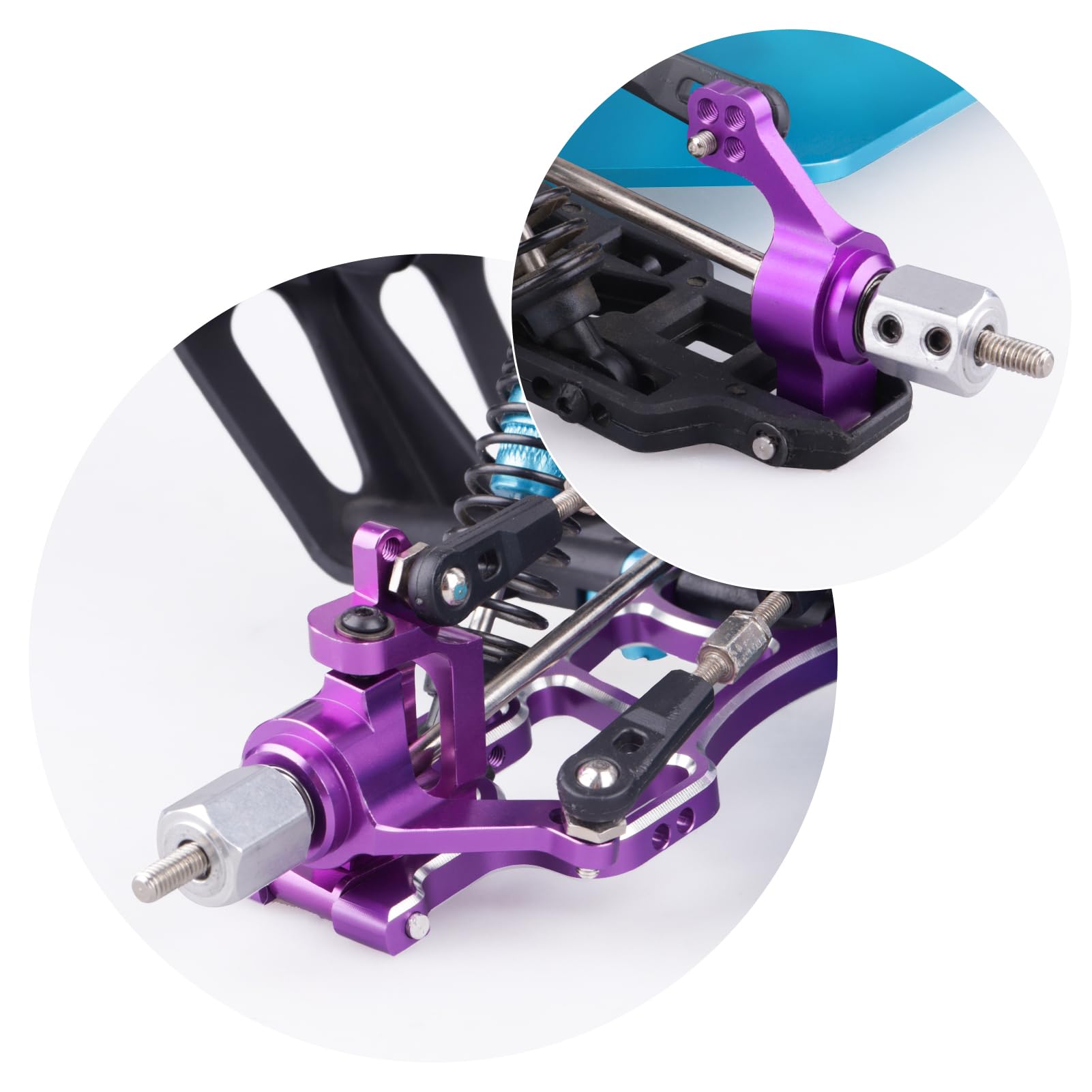 Redcat Racing Aluminum Front Lower Arms (2-Piece) - Purple, For Volcano EPX/EPX PRO RC Models - View #8
