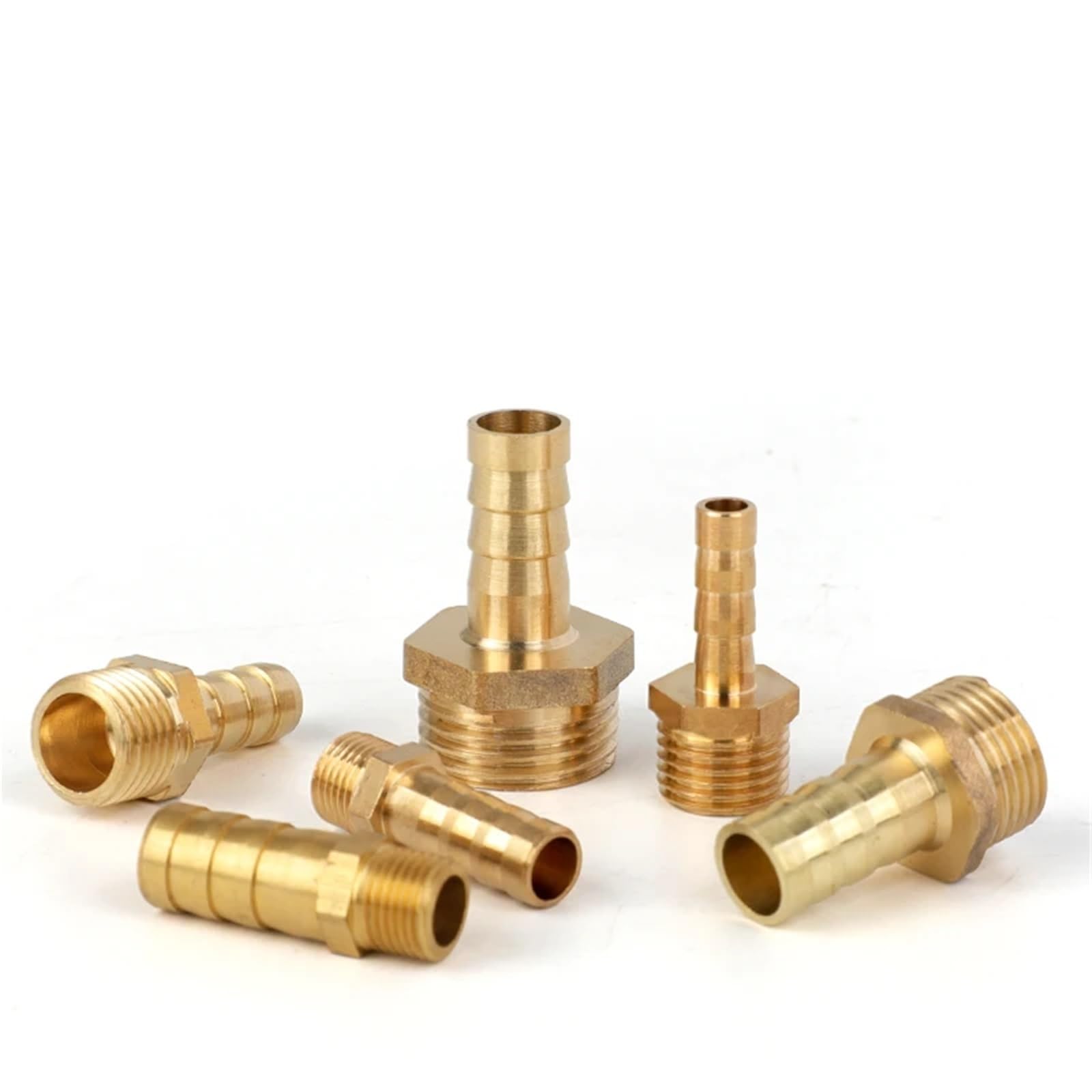 Whosale Brass Fitting 12mm Male Female Thread 1/8" 1/4" 3/8" 1/2" Copper Connector Joint Coupler (PL 10PCS,12MM_1/8")