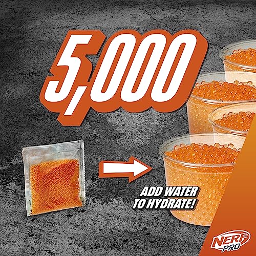 image for Nerf Pro Gelfire Ghost Bolt Action Blaster, Removable Boost Barrel, 50