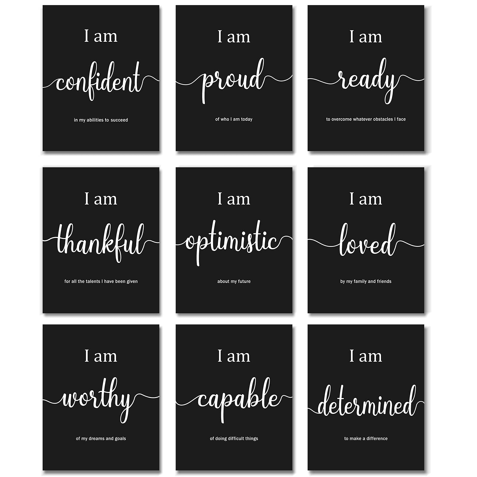 Buy 9 Pieces Inspirational Motivational Wall Art Office Bedroom Wall 