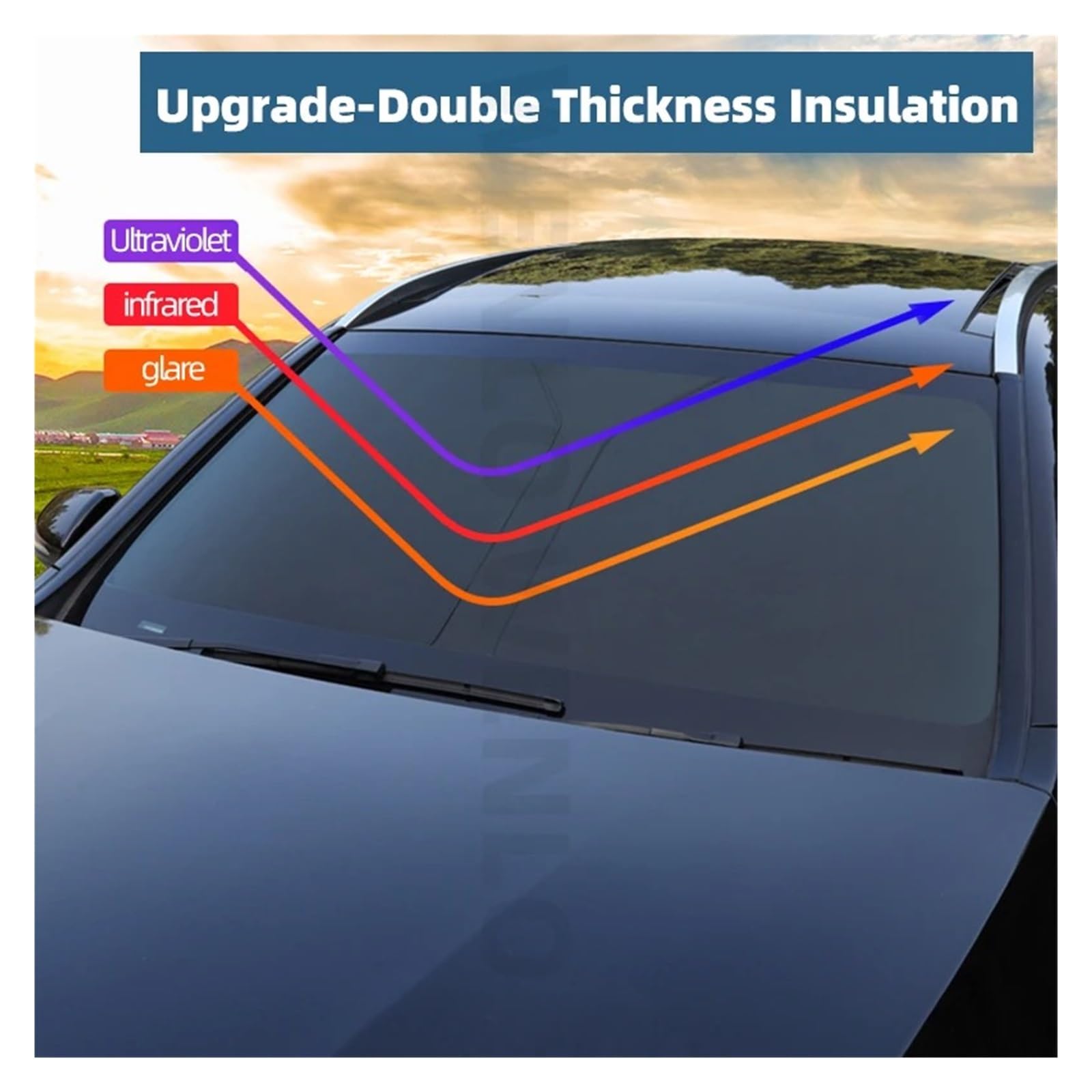 Parasol Ventanas Parasoles Coche Parasol Magnético para Parabrisas Delantero, Cortina para Ventana Lateral Trasera, para Suzuki para Grand para Vitara JT 2006-2015(Rear 5PIECE)