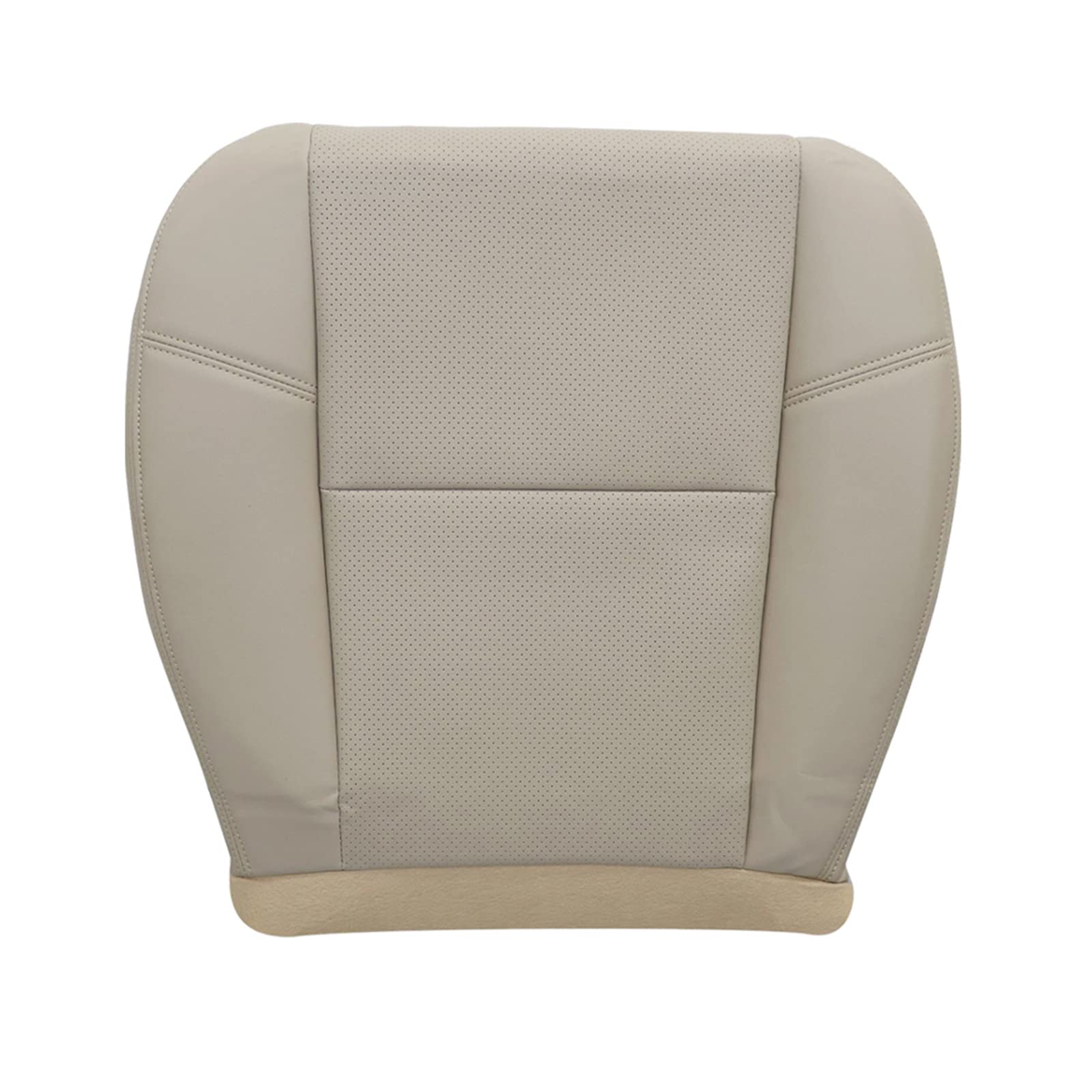 Photo 1 of SecosAutoparts Driver or Passenger Bottom Perforated Leather Seat Cover Light Tan - USED