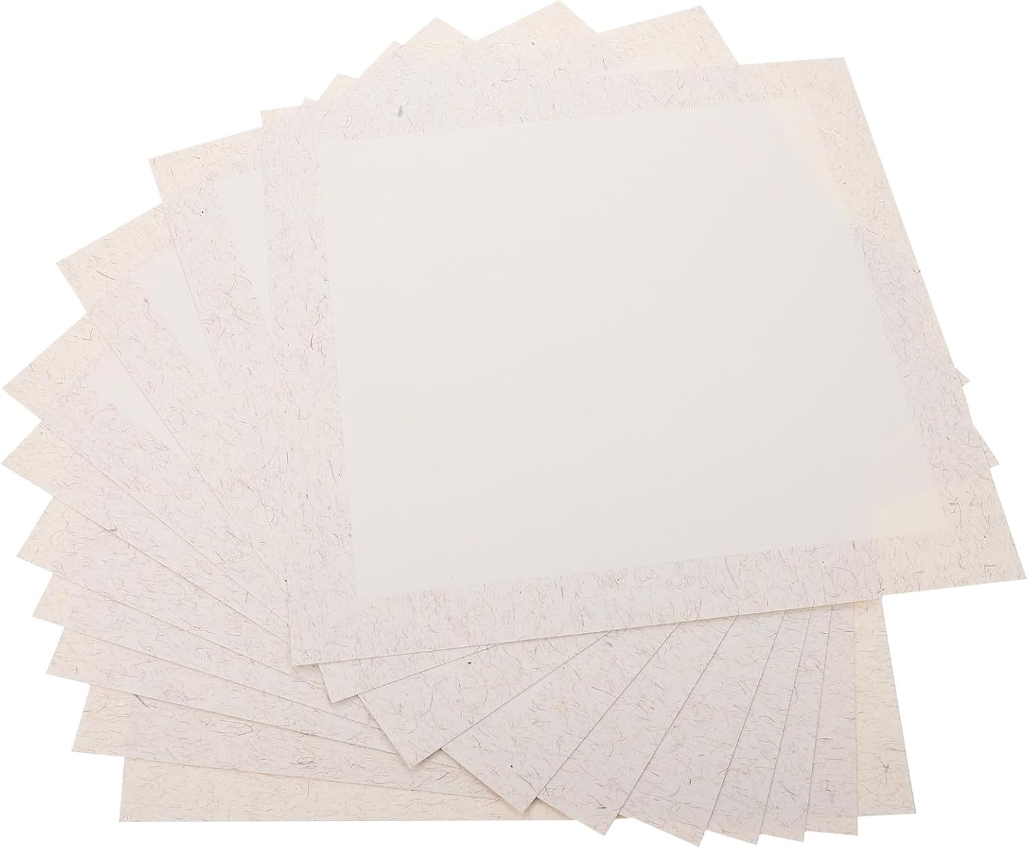 TEHAUX 10 Sheets Thick Xuan Painting Paper Half Raw Ripe Calligraphy Paper for Chinese Brush Painting Drawing Practice