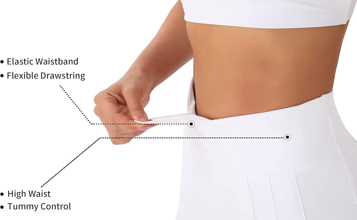 PERSIT Women's High Waisted Pleated Tennis Skirts Golf Running Workout Athletic Skorts with Pockets and Shorts : Sports & Outdoors