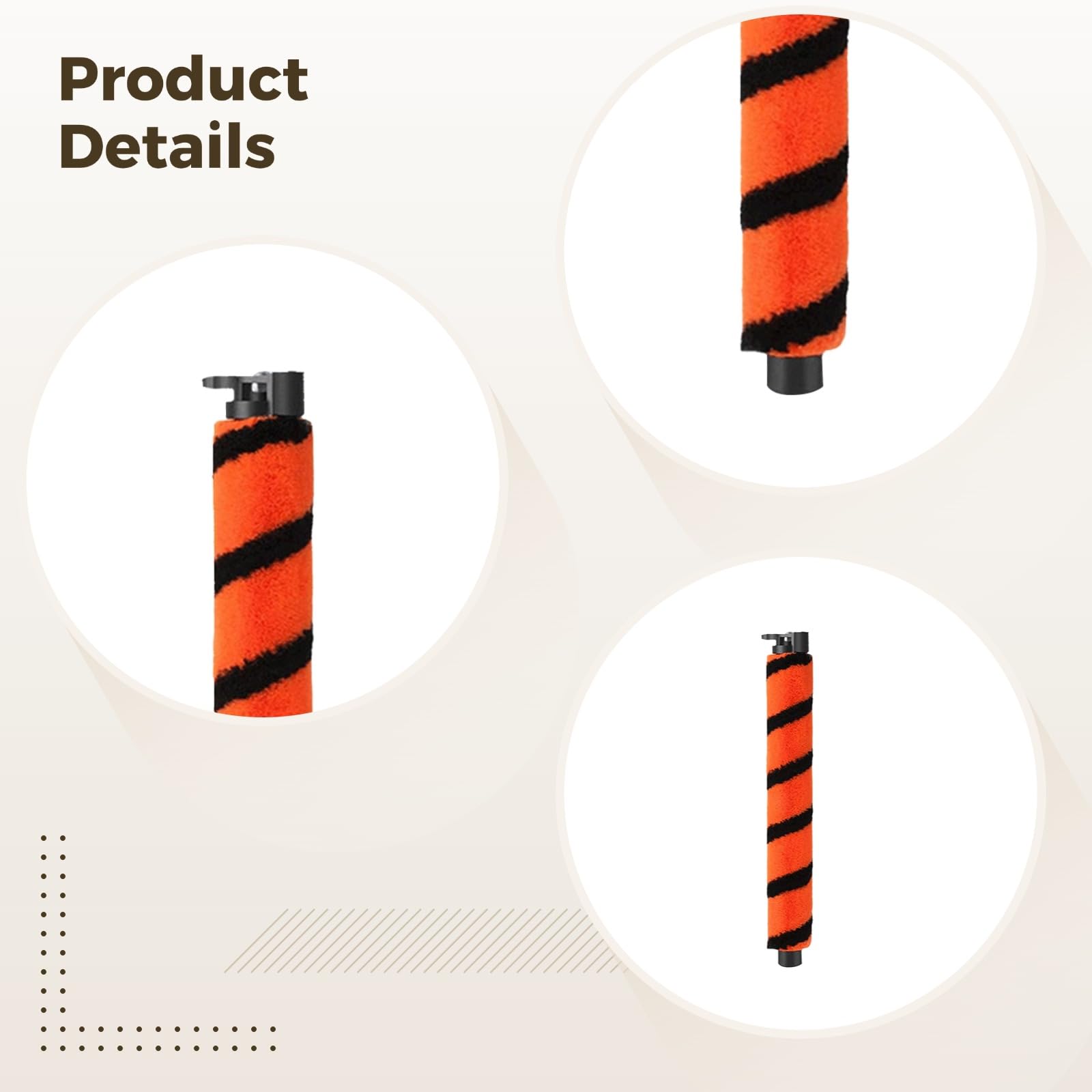 Shark - Cepillo de repuesto para aspiradora, cepillo de rodillo de repuesto compatible con LZ600, LZ601, LZ602, L602C, incluye 2 cepillos principales y 1 cepillo de limpieza, diseño rojo para un fácil