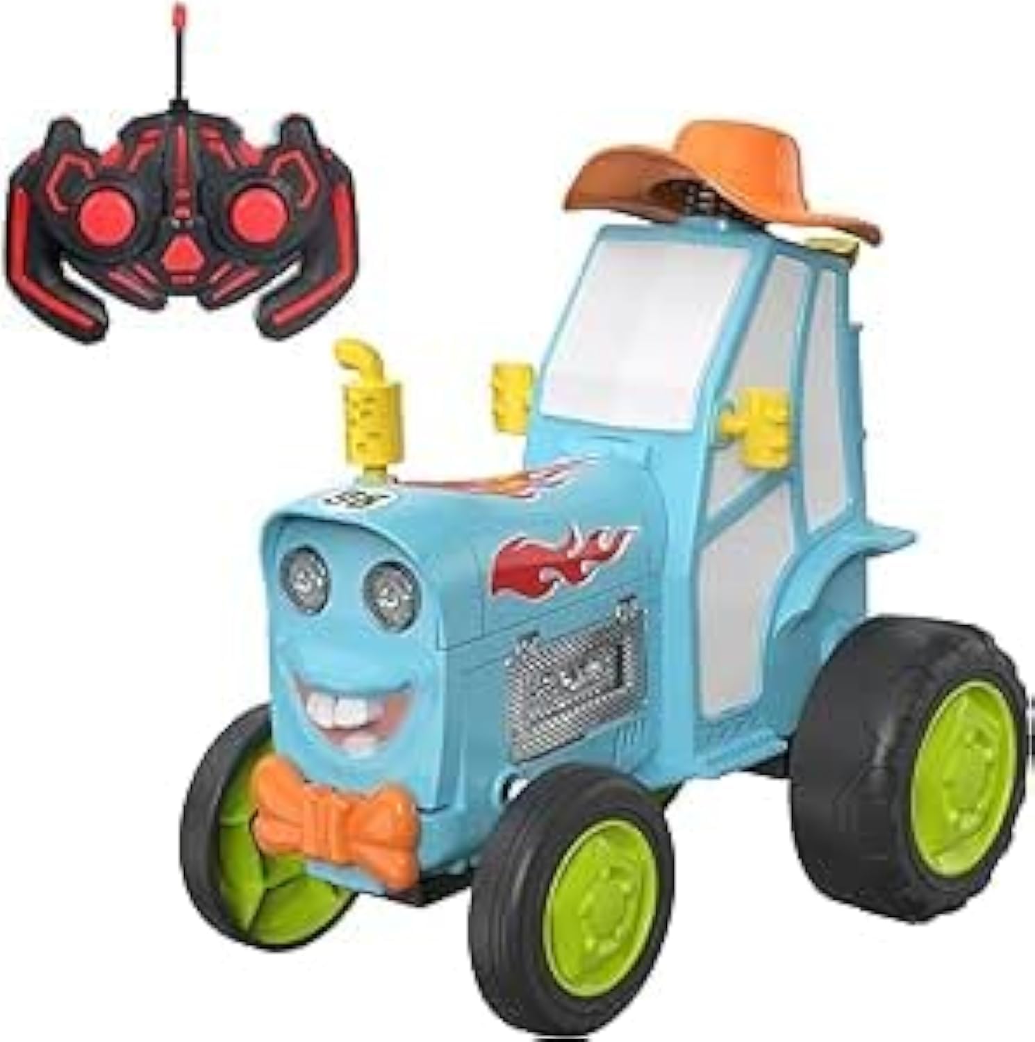 Goreem Crazy Jumping Car Toys Children's Remote Control Car Remote Control Tractor Stunt Car Tractor Toys for Kids 5-7 with Music Lights It can Withstand Rough Play and Last for a Long Time(Blue)