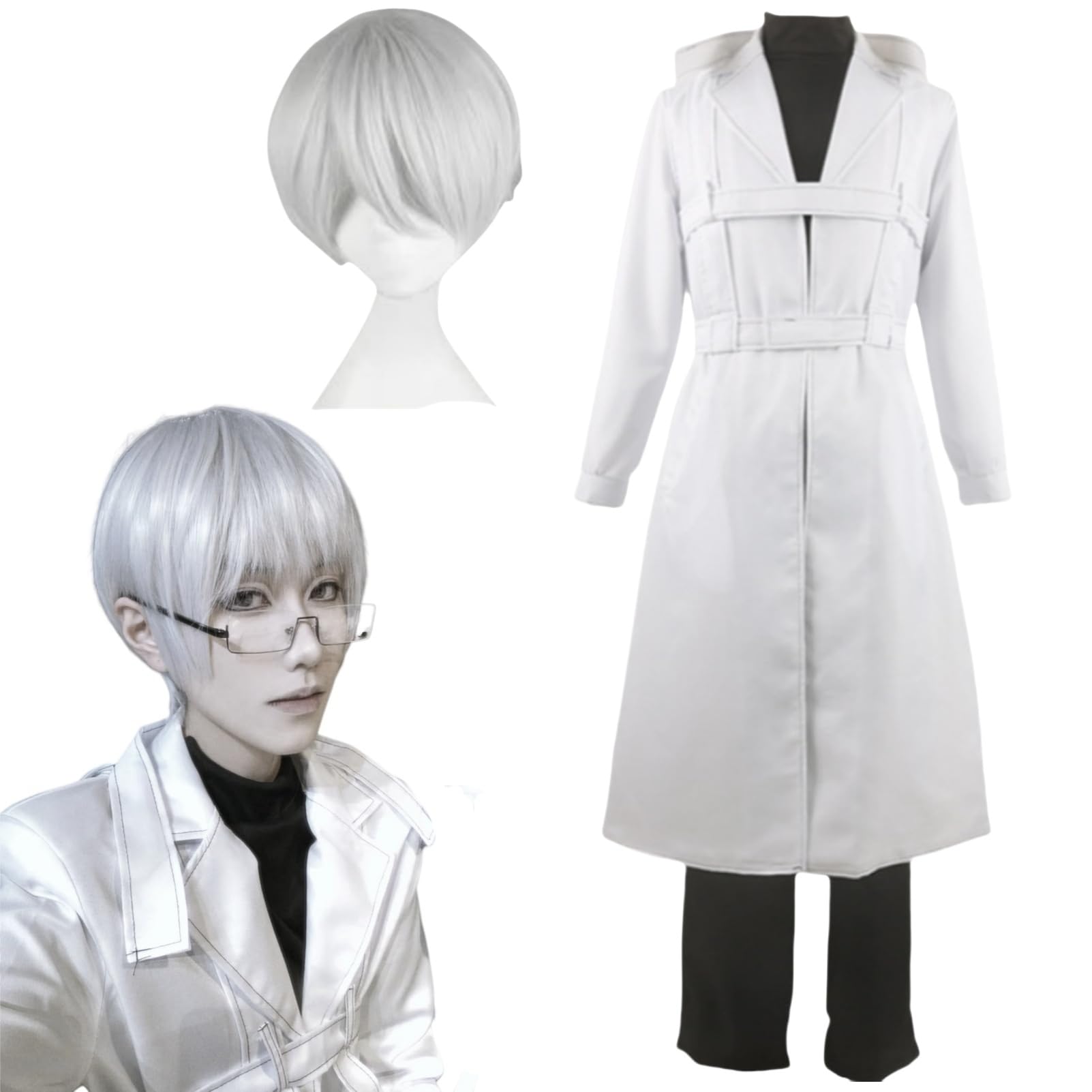 Amazon.co.jp: [LHMQ] 東京喰種トーキョーグール 金木研 コスプレ衣装