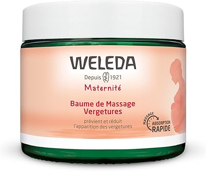Baume de Massage Vergetures WELEDA – Prévient et réduit l’apparition des vergetures – Pendant la grossesse – 150 ml Baume de Massage Vergetures WELEDA – Prévient et réduit l’apparition des vergetures – Pendant la grossesse – 150 ml