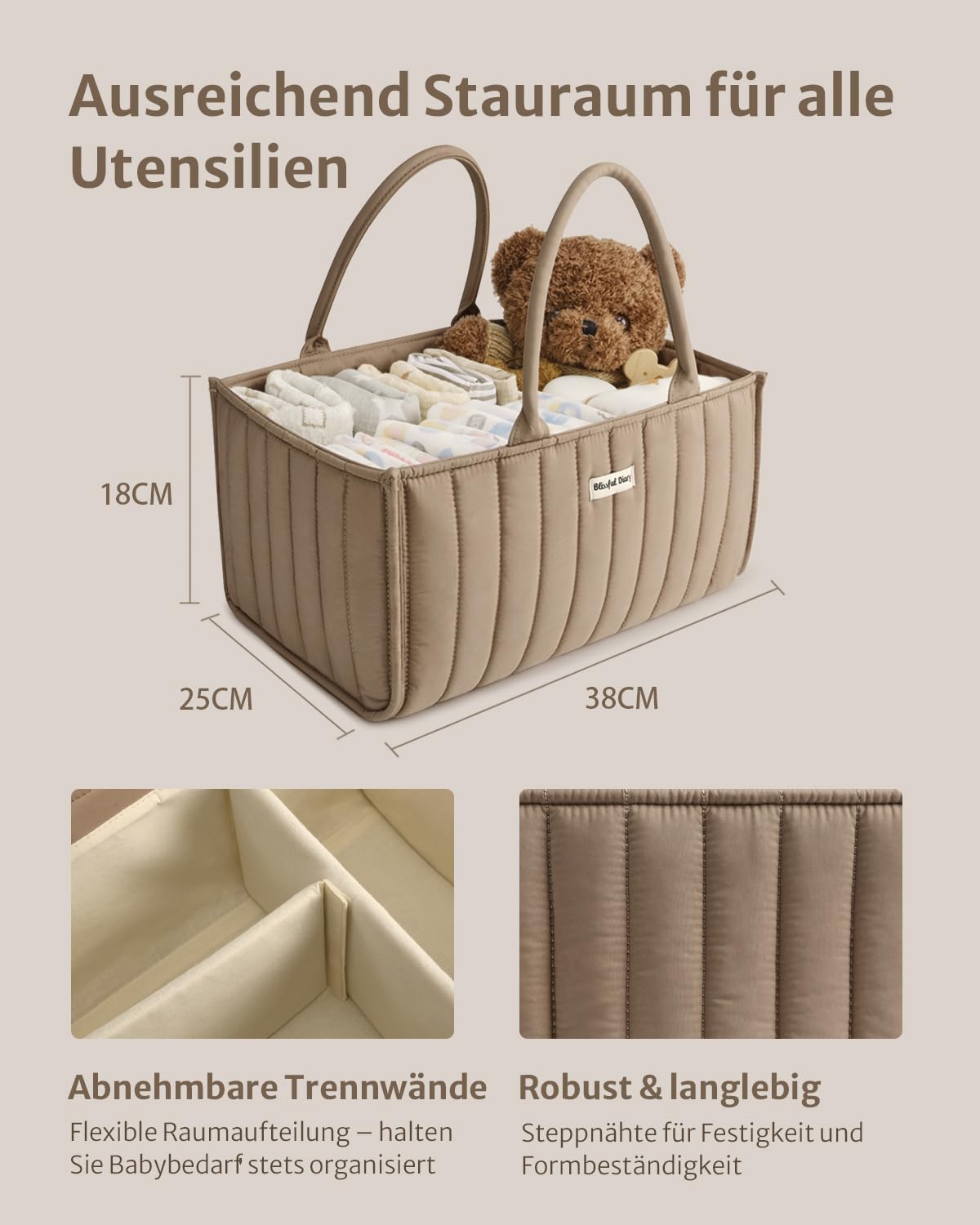 Blissful Diary Nappy Caddy Organiser - Image 2