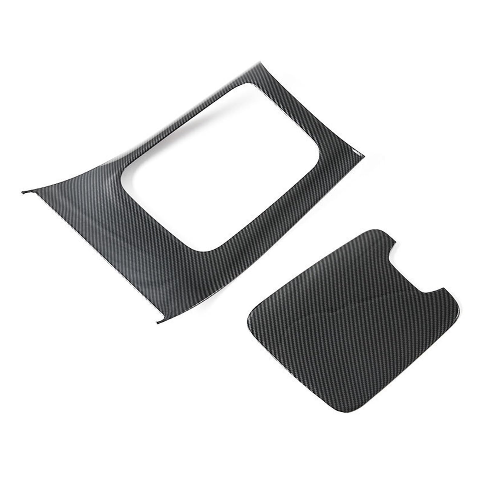QBKGMEWCA Center Console Panel Trim Gearshift Surround Compatible for Mercedes-Benz GLC 2023 Carbon Fiber