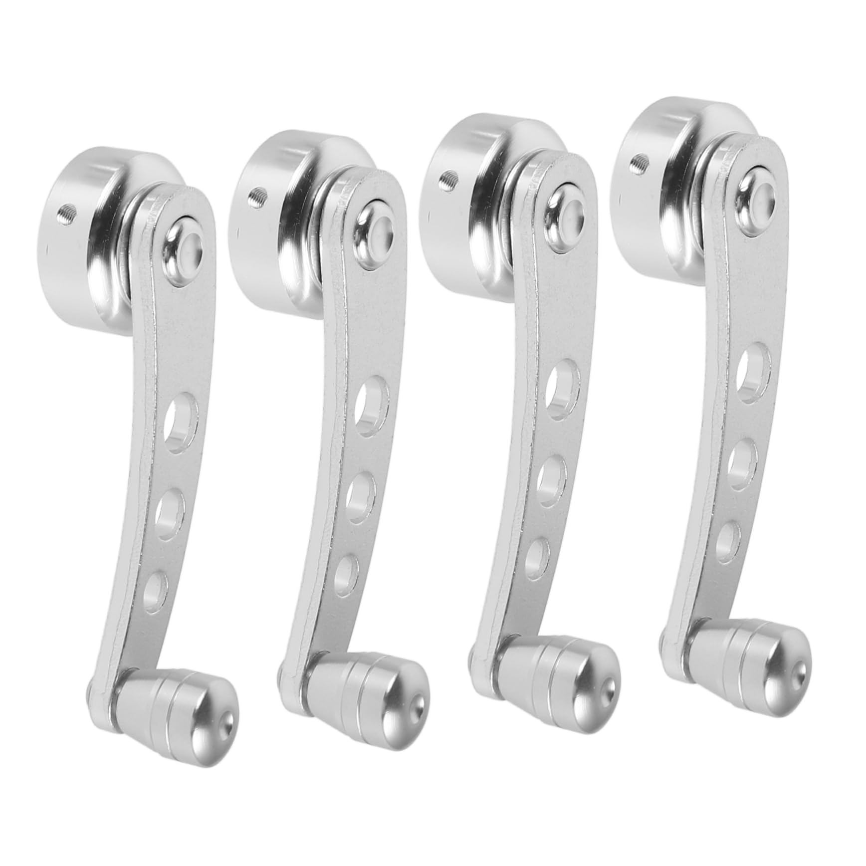 PLAFOPE Universelle Autofensterkurbelgriffe aus Aluminiumlegierung Silber