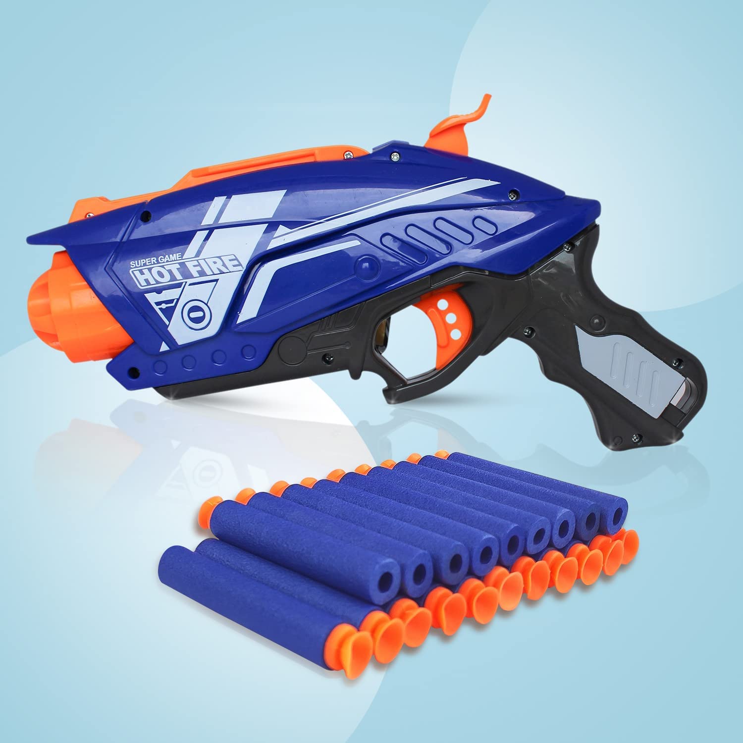 ToyMart Large Hot Fire Blaze Storm Foam Blaster Toy Gun with Soft Bullets for Kids - 20 Foam Bullets/Gun Toy for Kids/Blaster Gun Toy (B0CX59RF7L) Amazon Price History, Amazon Price Tracker