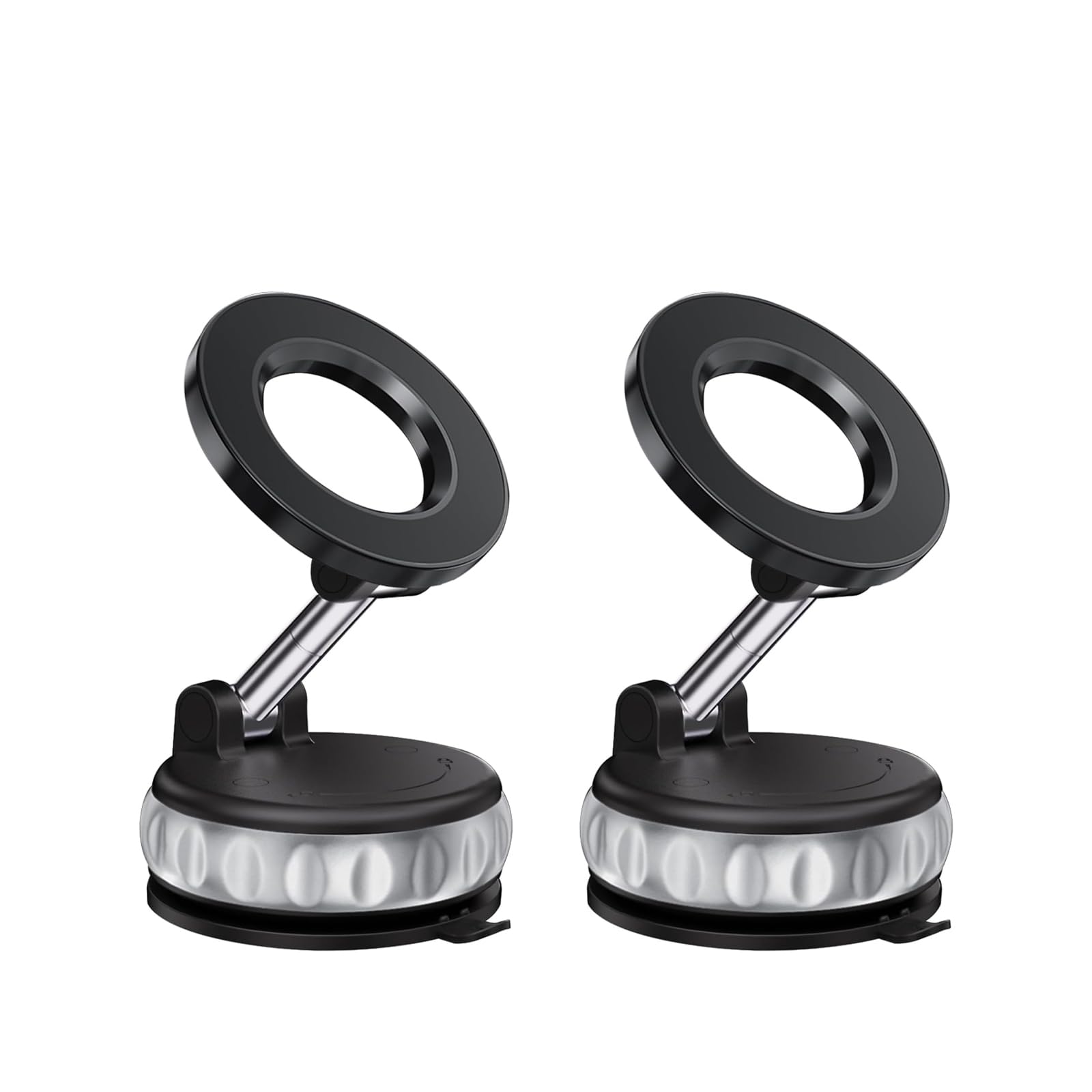BomSaluka Vacuum Suction Magnetic Phone Holder, 2025 2 Pack Phone Mount for Car
