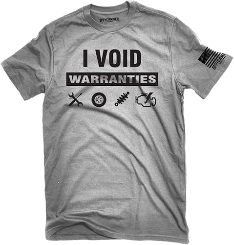 Camiseta divertida de carreras todoterreno con texto en inglés "I Void WarrGuarantees", fabricada en los Estados Unidos