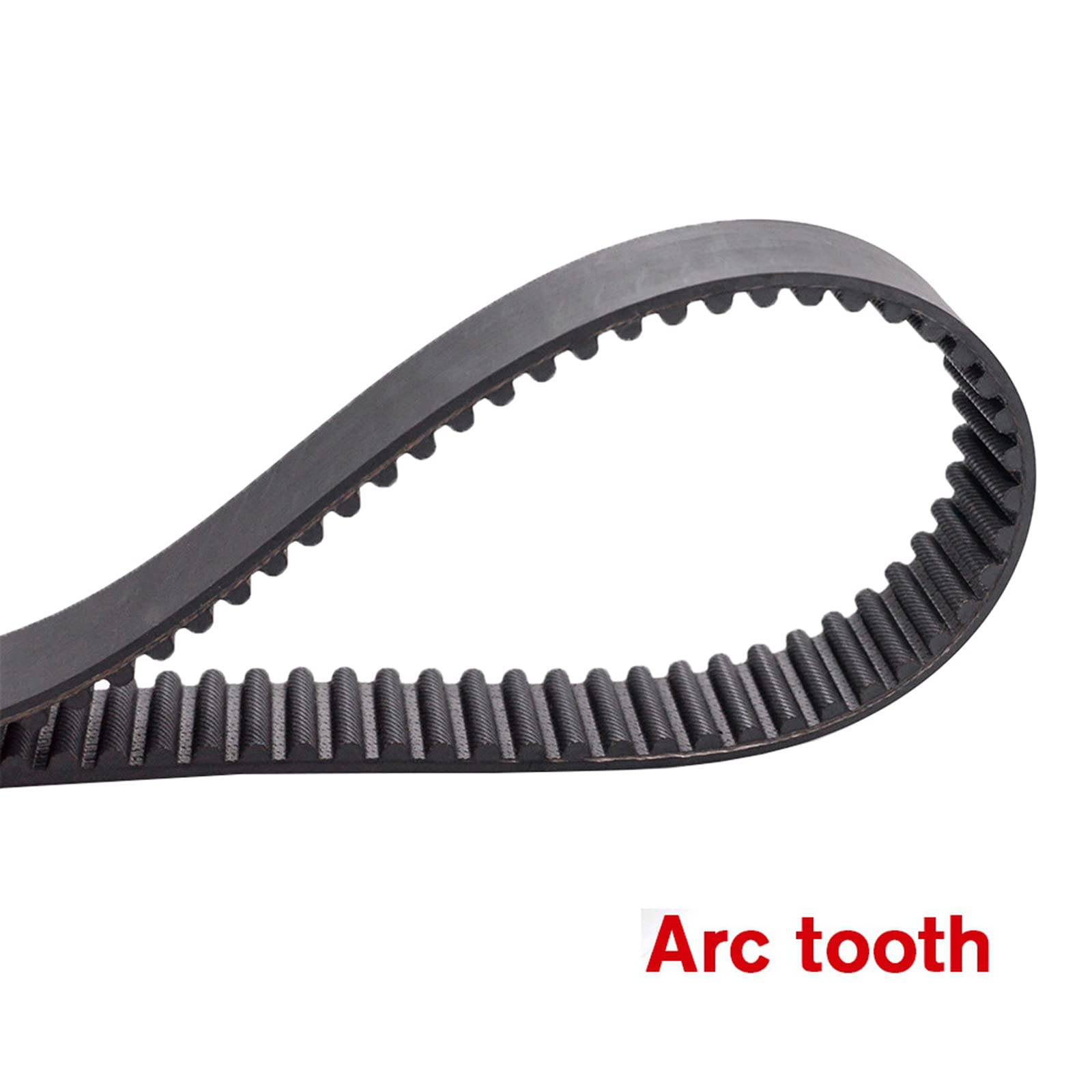 1 pieza Correa síncrona de bucle cerrado de goma HTD8M, ancho 40mm, correa de transmisión de sincronización industrial con dientes de arco, 1888mm(Dientes 236), Ancho 40mm
