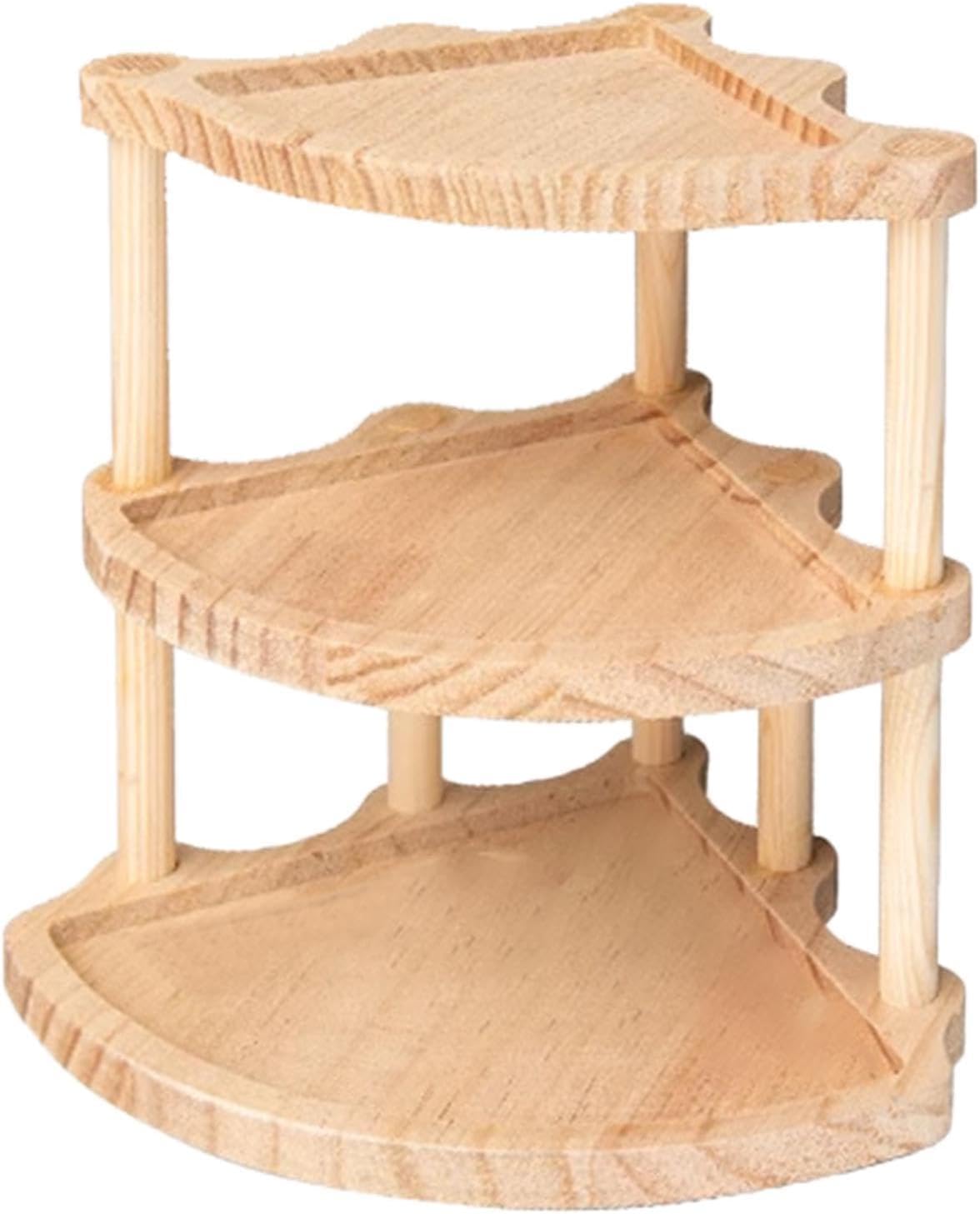 Wooden Display Riser Triangle Cupcakes Holder for Home Decor Toys Countertop