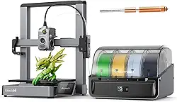 Creality Impressora 3D Hi Combo, Sistema Cfs De 4 Cores, Detecção Automática Filamentos Rfid, Velocidade 500 Mm/S, Estrutura Toda Em Metal, Volume Construção 260 X 300 Mm, Controle Inteligente Nuvem