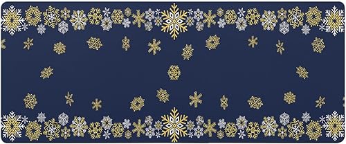 Tapete de baño de Navidad para bañera, antideslizante, de secado rápido y absorbente, tierra de diatomeas, fregadero de cocina, lavable, color azul