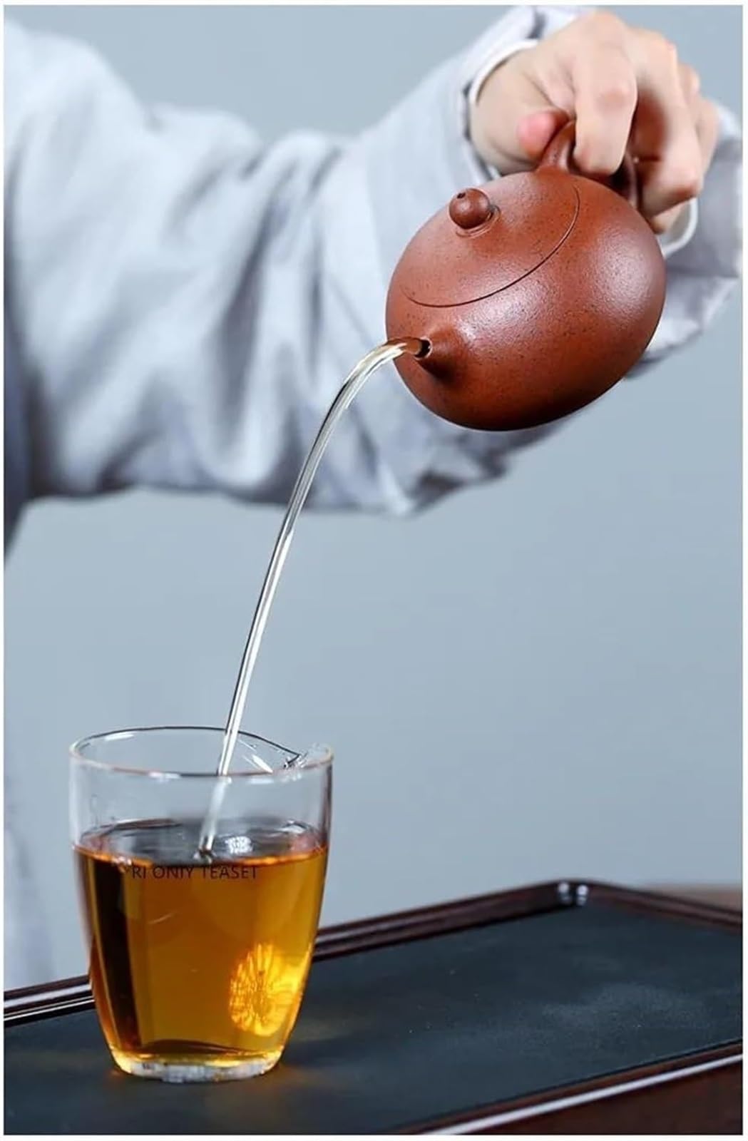 Teeservice Teekanne Mit Sieb 190ML Chinesische Keramik Teekanne Handgemachte Teefilterkanne Lila Ton Traditionelle Tea Set Wasserkocher Ball Loch Filter Tee-Zubehör