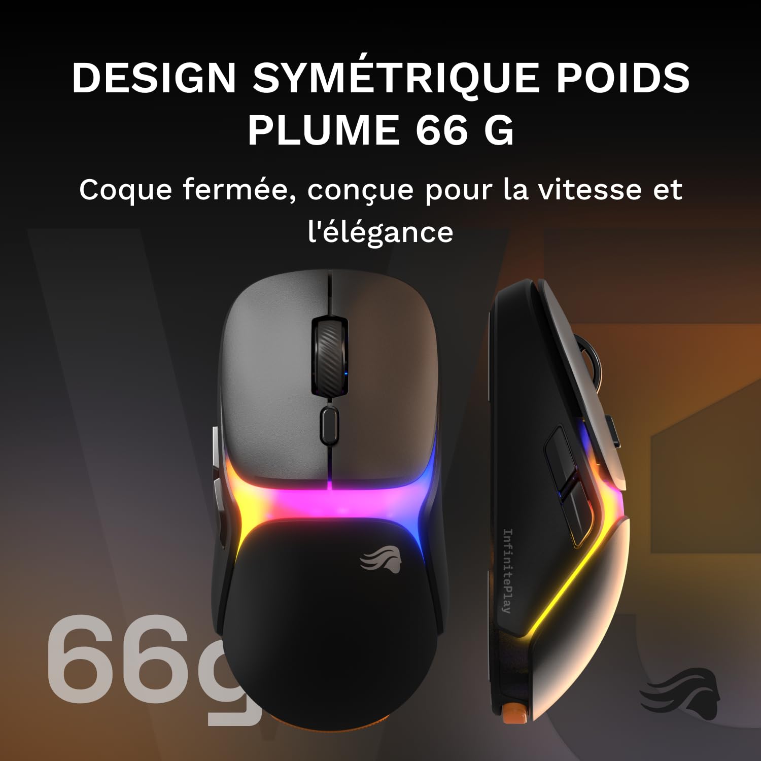 GLORIOUS Model O 3 Souris Gaming sans Fil (Noir)