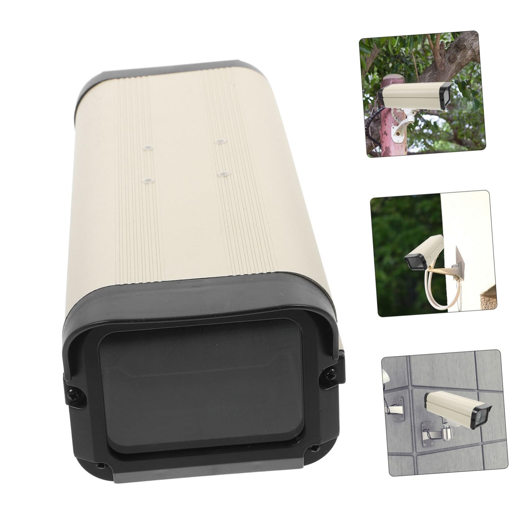 UKCOCO Boîtier Ouverture Latérale Protection Résistante aux Intempéries en Alliage D'aluminium pour Caméra Extérieure pour Usage en Extérieur