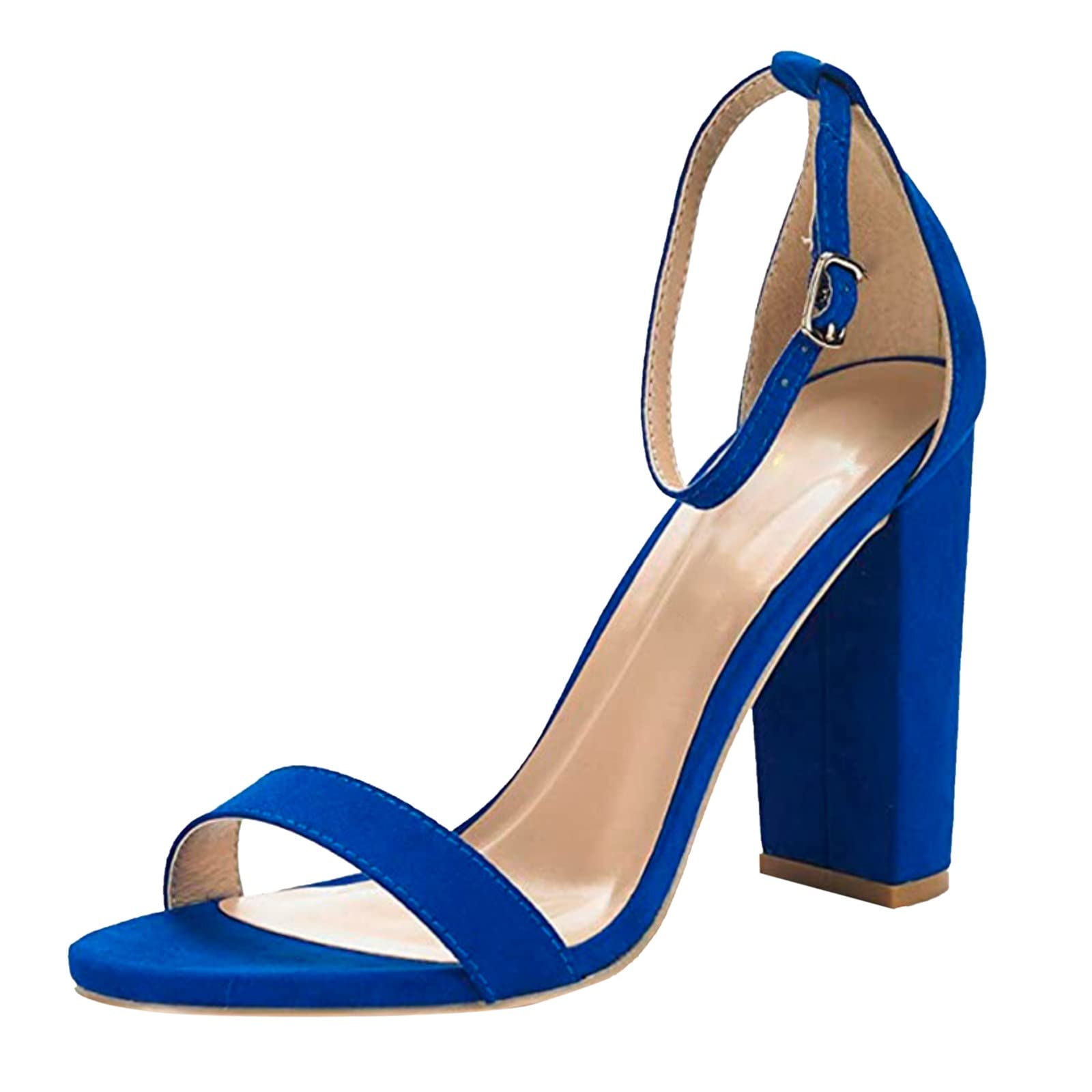 Cocila Mujer Sandalias De Tacón Ancho Con Tiras Para Verano Zapatos Dorados Rojas Cuñas Esparto Fucsia Beige Moradas Sandalia Dorada Azul Marino Boda Trenzadas Negras Tacon Novia Plataforma