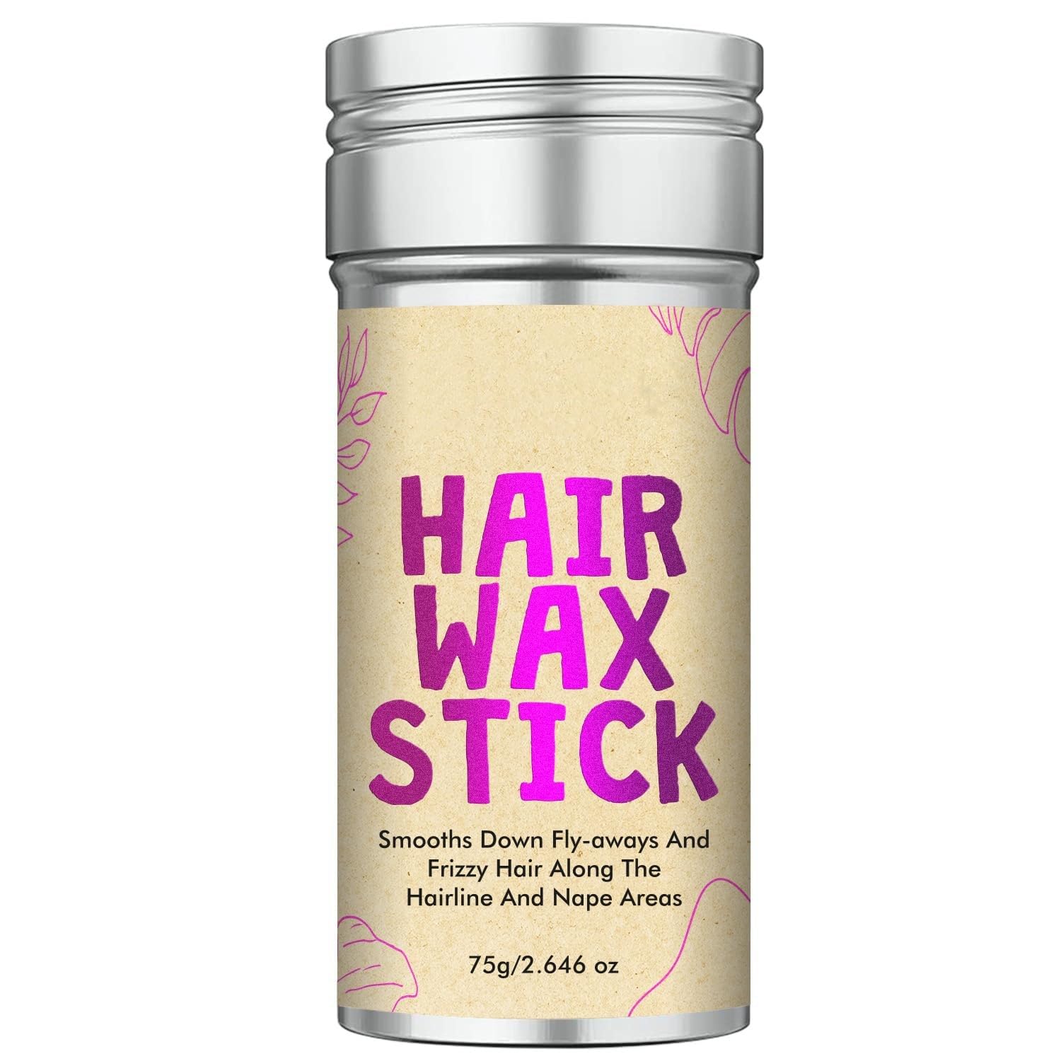 NALACAL Hair Wax Stick - Flyaway Control & Styling Pomade for Kids, Women & Men, Hair Bun Maker & Accessory, 1 Pack