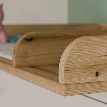 IKEA MALM Division Changing Table Top with Divider 48 cm Depth Removable with Rounded Front for Changing Table or Changing Table Oak 80 × 72 cm