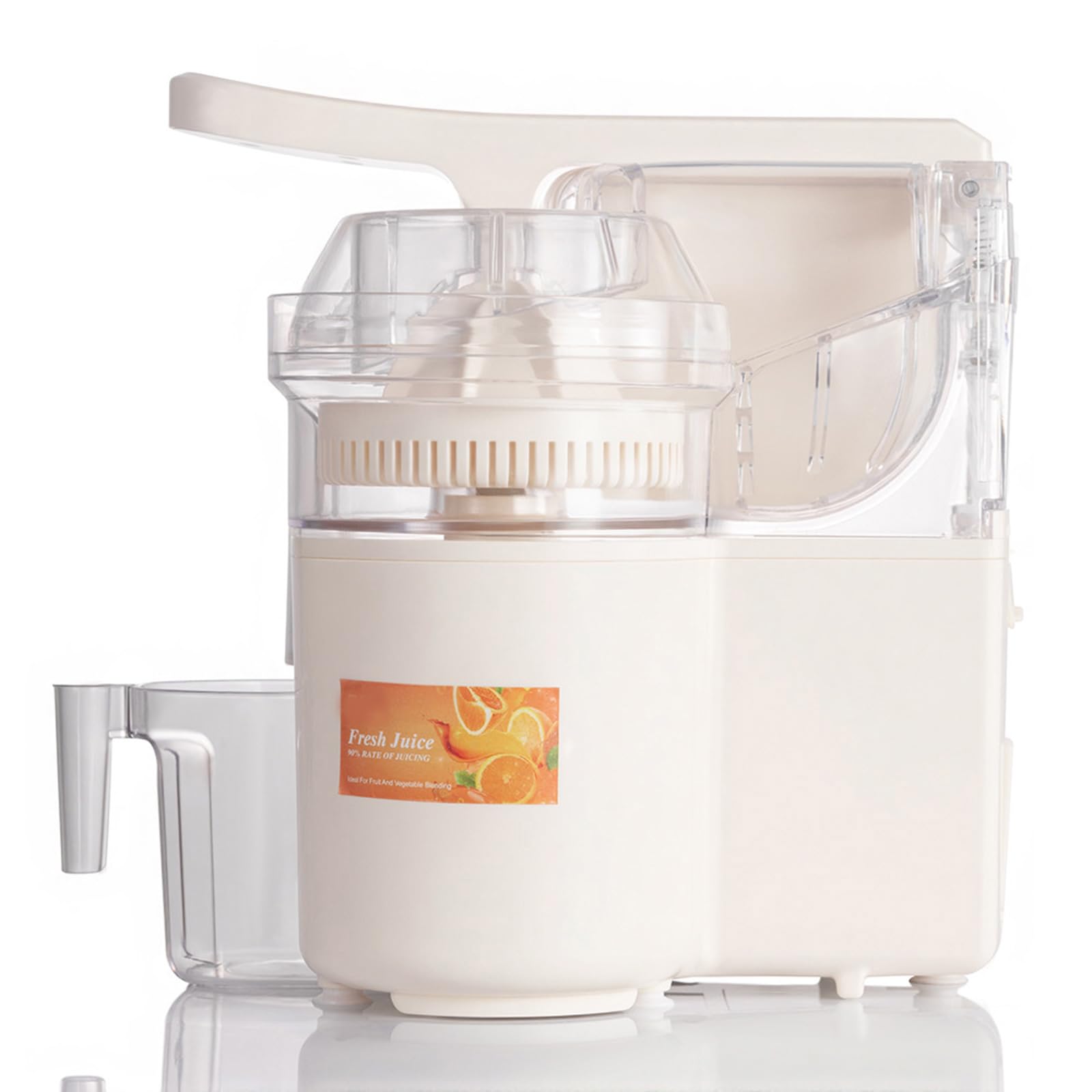 Exprimidor de naranjas de cabeza de alta eficiencia con separación automática de pulpa y alimentación USB para exprimidor rápido de desayuno