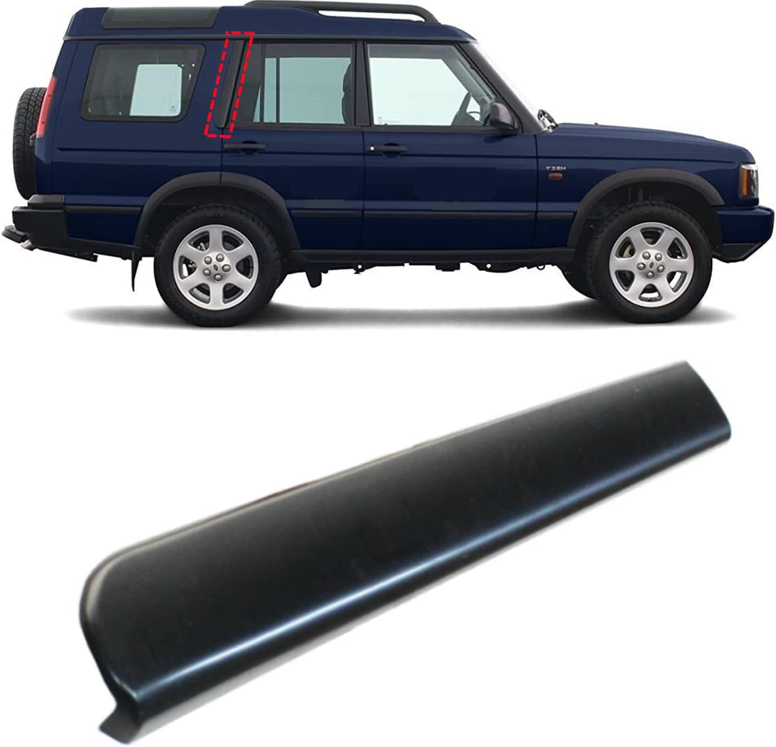 MUTUSAISI Right Side C Pillar Rear Door Trim Molding Finisher Applique Fit for Land Rover Discovery 2 MK2 1999-2004 Accessories (Passenger Side)