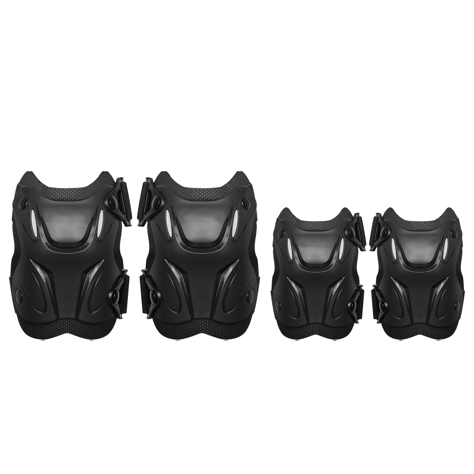 Conjunto de Coderas y Rodilleras para Motocicleta para jóvenes y Adultos anticolisión y anticaídas Equipo de protección para Motocross Deportes al Aire Libre Transpirable Carcasa