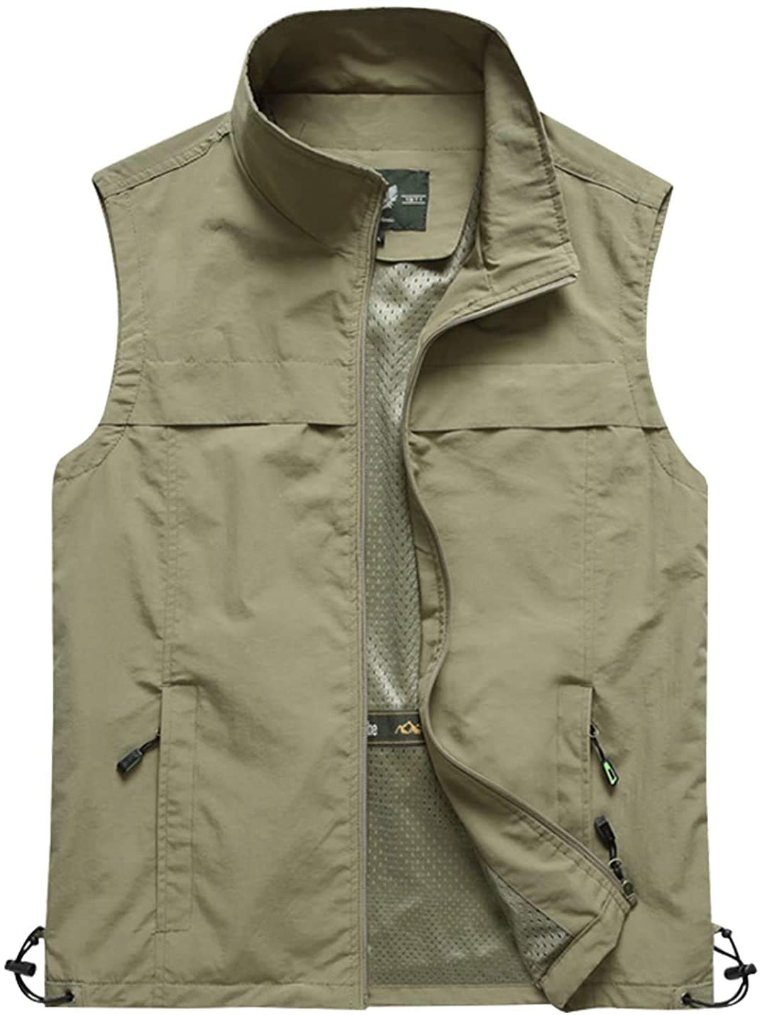 Gihuo Men's Lightweight Quick Dry Outdoor Multi Pockets Fishing Vest