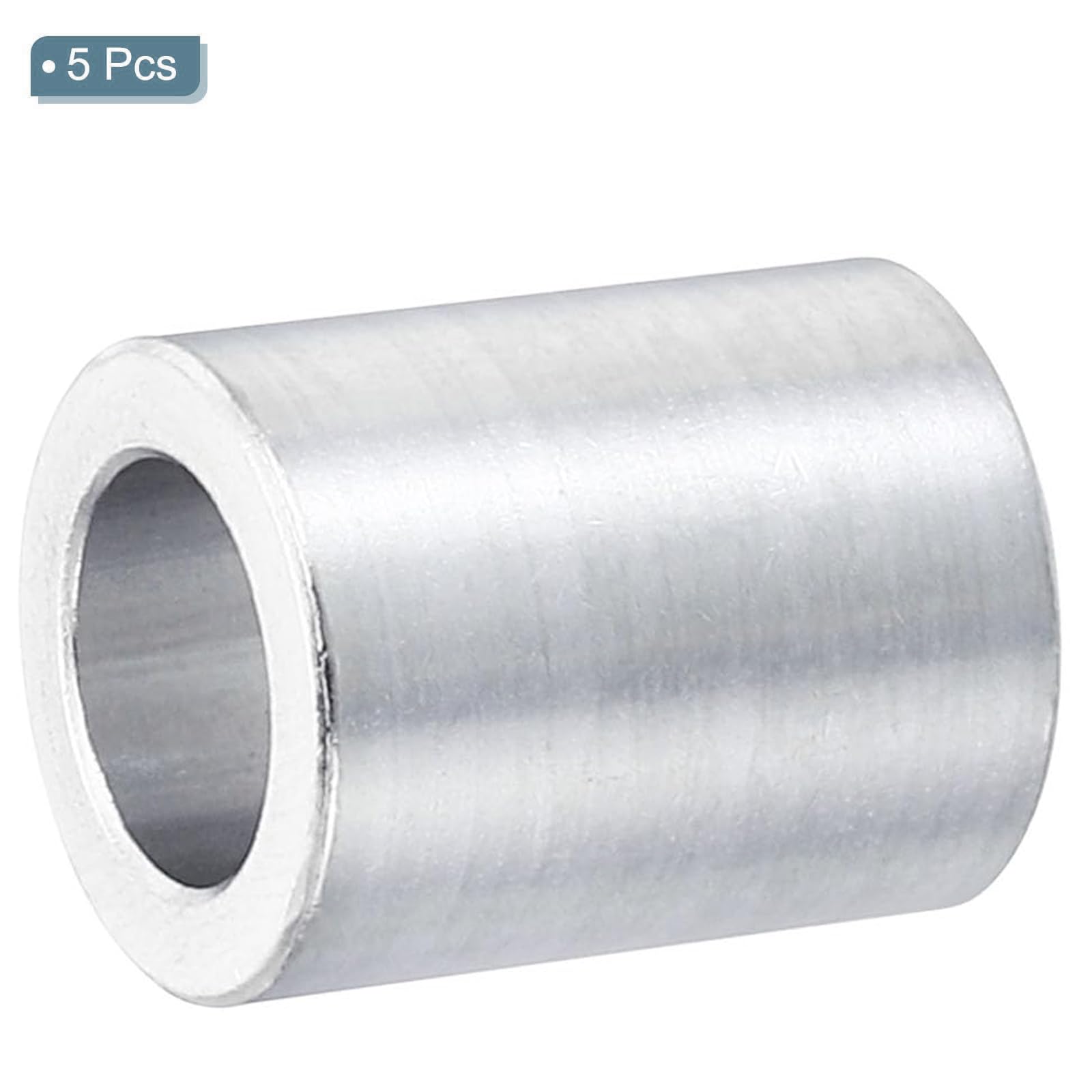 TOP-VIGOR 5Pcs M10 Aluminum Spacer, 10.2mm ID x 16mm OD x 20mm Length Metal Spacer - Image 3