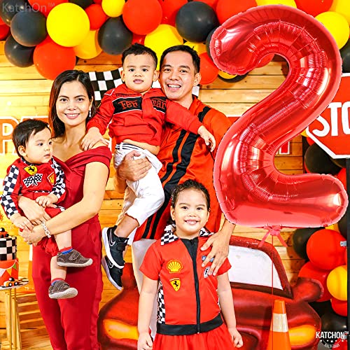 Image of KatchOn, Number Balloons - 40 Inch Red 2 Balloon Number