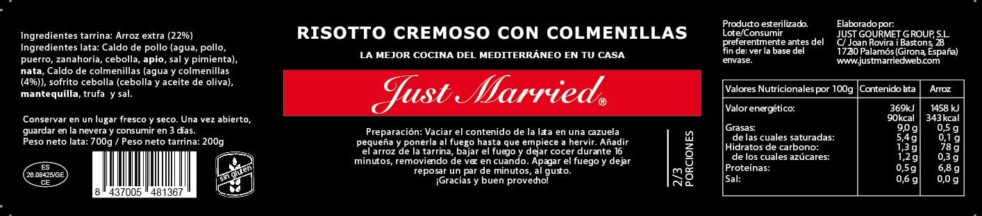 Just Married - Risotto cremoso con colmenillas
