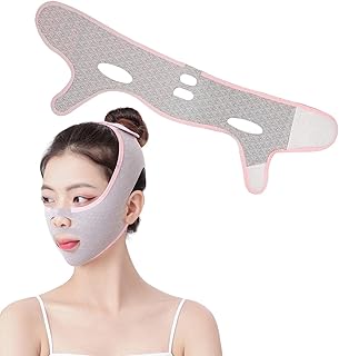queixo duplo, Eliminador redutor queixo duplo, Fita para levantar o rosto com linha em V, cinta facial para queixo macio, modelador rosto para remover o queixo duplo para Aferzov