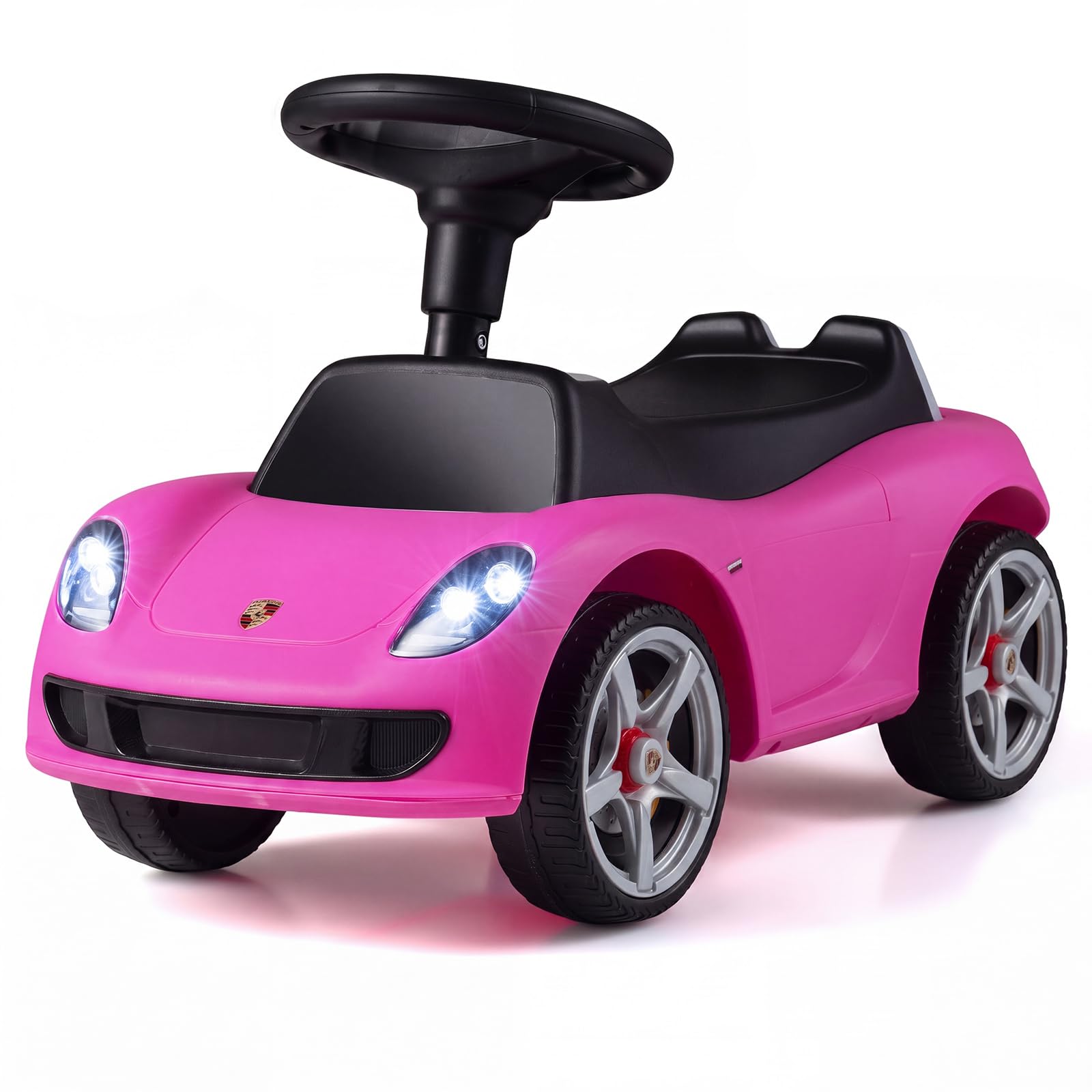 COSTWAY Kids Ride on Car, Toddler Foot-to-Floor Sliding Car (Pink)