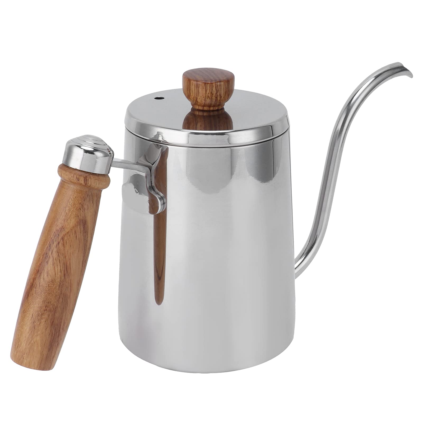 Cocoarm Zestaw do Parzenia Kawy ze Szkła i Stali Nierdzewnej Zestaw do Parzenia Kawy 5-częściowy Przelewowego Ekspresu z bibułą filtracyjną Termometru dla Domowych Miłośników Barista (Czajnik ręczny