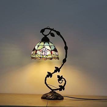 Amazon.co.jp: 千飾 デスクランプ ステンドグラス ランプ