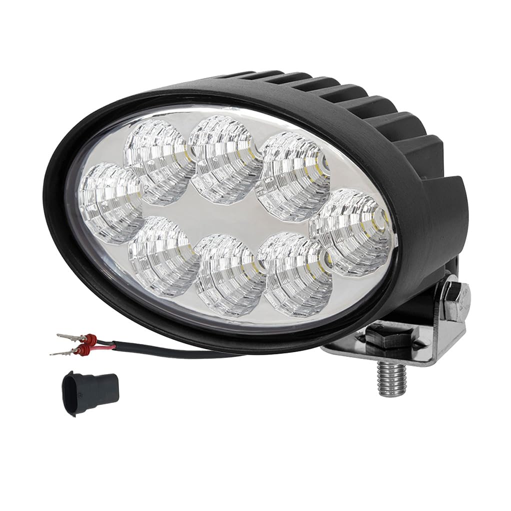 ooma Arbeitsscheinwerfer Ovale LED 40W 12V 24V Kompatibel mit John Deere Traktor Zusatzscheinwerfer für Trecker Bagger SUV UTV ATV