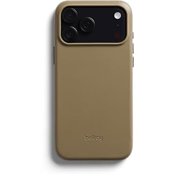 Bellroy Phone Case Leather Smartphone Case for iPhone 17 Pro Max - Khaki