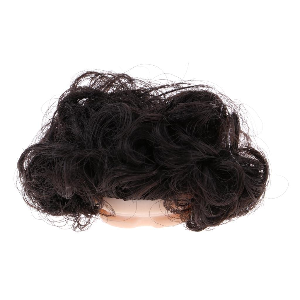 CALANDIS™ Dolls Wig Big Hair with Scalp Cap for Mini Blythe Doll DIY Making Black | Blythe | by Brand Company Character | Dolls-image-48