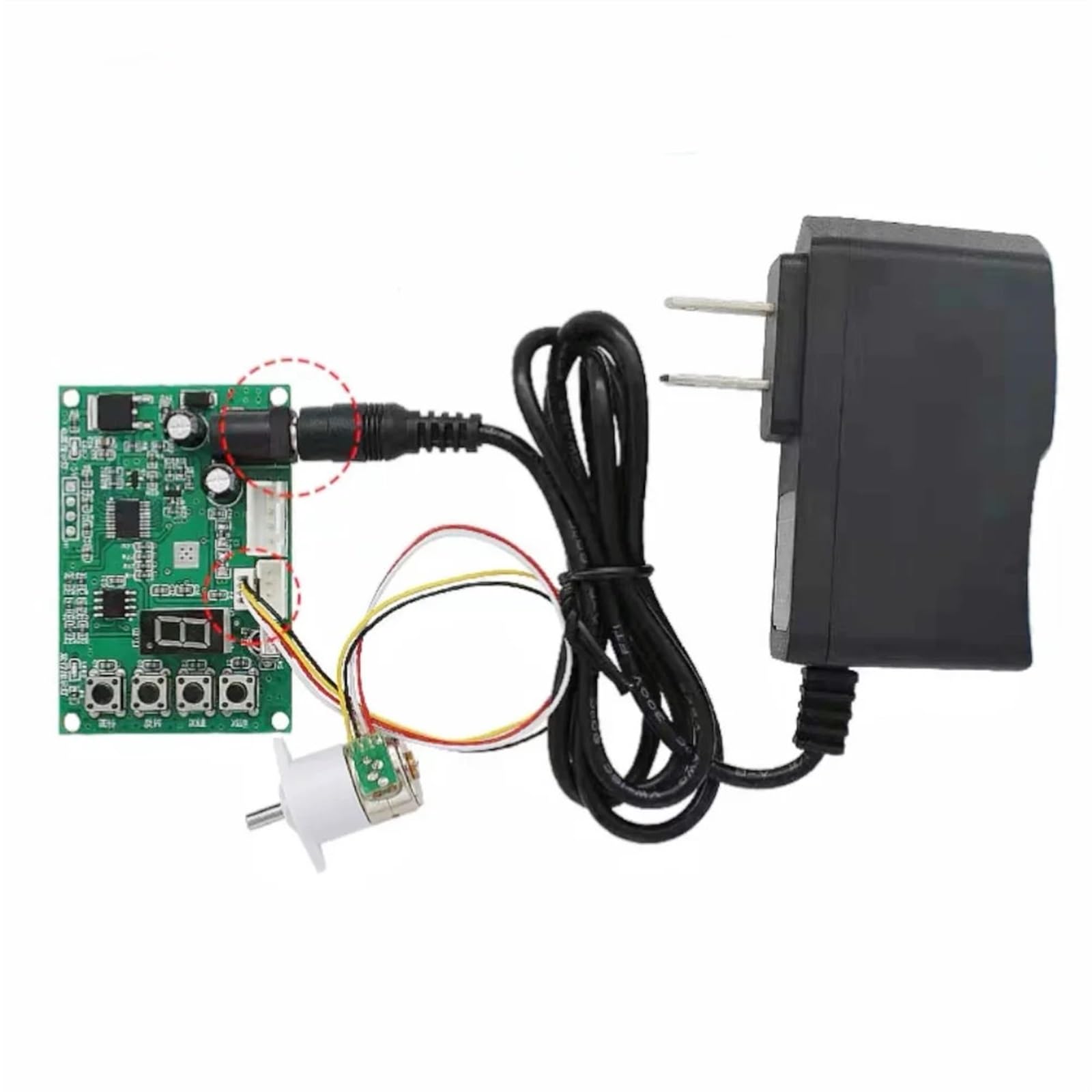 Motore passo-passo CC con piccolo ingranaggio di decelerazione da 15 mm, 5 V, 15BY 1:5-380, 10, 50, 100, 298, design a scala ottica(Motor-Governor-Power,1 Ratio 100)