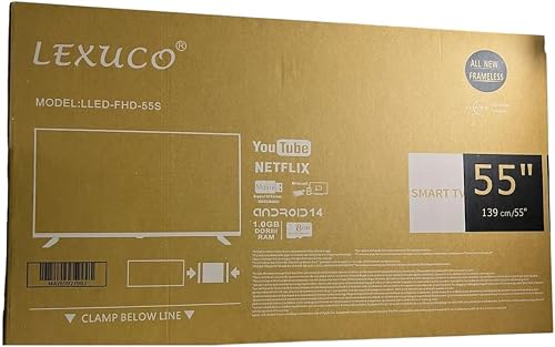 Lexuco 55" Smart TV LLED-FHD-55S Android 14 Frameless