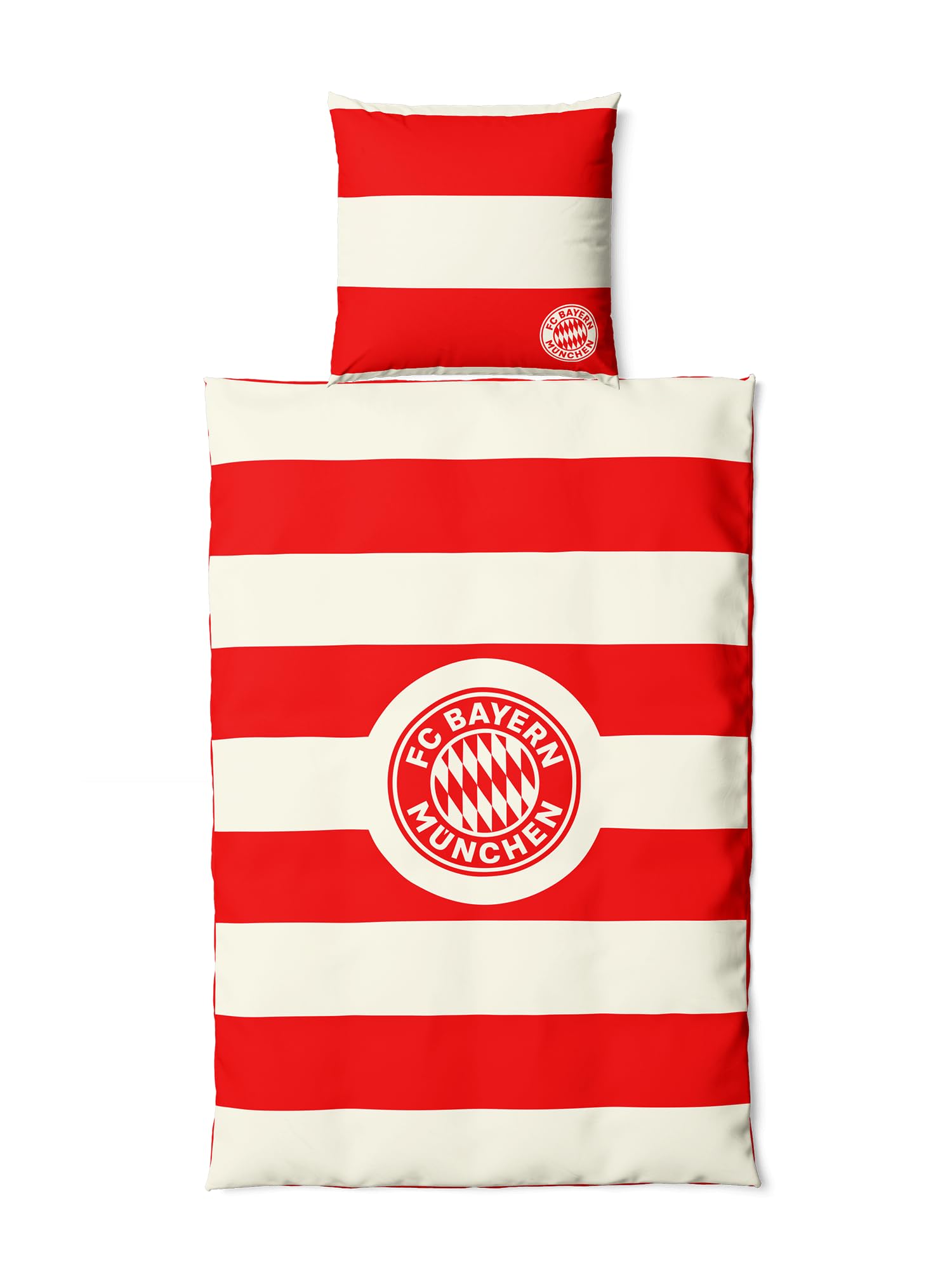 FC Bayern München Bettwäsche Wendebettwäsche Rot-Weiß 135 x 200 cm